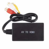 DVD AV/RCA to HDMI Support 1080P HD Link Cable HDMI RCA to HDMI Converter AV to HDMI Adapter RCA to HDMI Cable Video Adapter