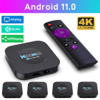 H96Max Android 11 TV Box 4K Ultra HD Media Player RK3528 Video Set Top TV Box 2.4G WiFi 2GB RAM 16GB ROM Smart TV Box