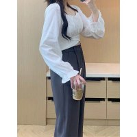 เสื้อเชิ้ตแขนสั้นผู้หญิงขนาดบวก ชุดเดรสคอปกไหล่ธรรมดา การออกแบบที่กำหนดเองใหม่ เสื้อสั้นเปลือย เสื้อ
