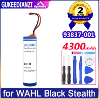 GUKEEDIANZI Battery 93837001 4300mAh for WAHL Black Stealth Chrome Cordless Magic Clip Senior Sterling 4 Super Taper Batteries