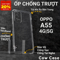 Ốp lưng cao cấp dành cho Oppo A55 4G, A55 5G chống trơn trượt | Ốp lưng dành cho Oppo dẻo bảo vệ cam