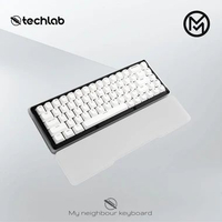 MYNK Acrylic Palm Rest / Wrist Rest Akrilik Wrist Pad Keyboard / Arm Rest L Frosted White