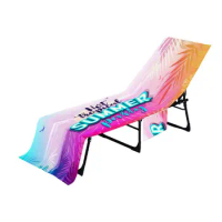 Deck Chair Cover Wrap Lounge Chair Towel Elastic Bottom Chair Protection Tool For Most Lounge Recliners And Pool Chairs