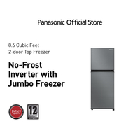 Panasonic NR-BP242VS 8.6 cu ft No-Frost Inverter Type Two Door Top Freezer Standard Refrigerator