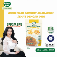GoGoBon Abon Halus Anak Premium Sapi Keju 50g – [REKOMENDASI MAMI LOUISSE] | MPASI 6m+ | Daging Tend