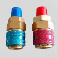 Quick Coupler Ac Mobil R134a Adapter Nepel untuk Isi Freon Ac Mobil