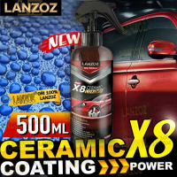 【LANZOZ】 - Extra long last Premium Quick Ceramic Car Coating Nano coating Spray Automotive Shining C
