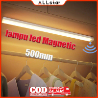 20/30/50cm Lampu LED Portable Magnet Sensor Gerak Cahaya Rechargeable Lemari