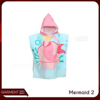 Handuk Poncho Anak Karakter Lucu Hoodie Microfiber Lembut Kimono Berenang Mandi Jubah Serap Air Prak