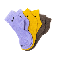【NIKE 耐吉】襪子 Everday Plus Lightweight 短襪 短筒襪 紫 黃 棕(SX6893-927)