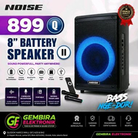 Speaker Noise 899Q 8 Inch Battery Portable Bluetooth Wireless Mic 2 Pcs
