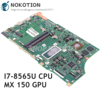 NOKOTION X530FN MAIN BOARD For ASUS VivoBook S15 S530 S530F X530F S5300F X530FA Laptop Motherboard I7-8565U CPU MX150 GPU