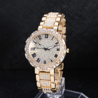 Ladies Watch Luxury Fashion Casual Ladies Watch Ladies Quartz Diamond Geneva Ladies Bracelet Wrist Ladies Watch Reloj De Señoras