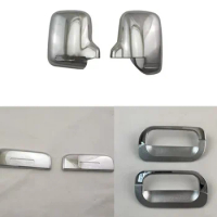 Car plated styling door handle cover trim For Daihatsu Hijet S100, S110, S120, S130 2007-2014 Rear v