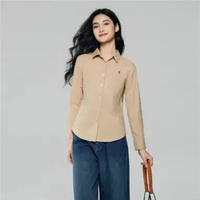 Giordano Women's Cotton Oxford Shirt 0534607313 XL Khaki