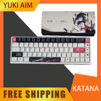 Yuki Aim Katana Magnetic Switch Keyboard Anime E-sports Gaming Mechanical Keyboard With Oem Japanese Words Keycaps For Desktop