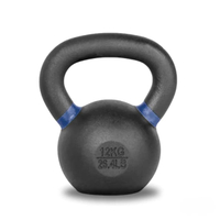 Kettlebell ดัมเบิ้ลหูหิ้ว สีดำด้าน 12 KG. - Homefittools