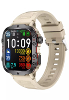 LIGE LIGE New Unisex Smart Watch - Bluetooth Call - 1.96 Inch HD Screen 240x282 - Android/IOS - 3ATM Waterproof - Blood Pressure Monitoring - Rubber Strap