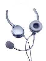 高品質雙耳RJ9電話耳機一體成型水晶頭 專業高級電話耳機麥克風 office phone headset