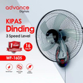 Advance WF-1605 Kipas Angin Dinding 16 Inch 5 Bilah 3 Kecepatan 60W