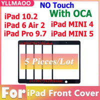 5 PCS Front Glass + OCA For iPad MINI 6 MINI 4 MINI 5 Panel Outer Cover With OCA For iPad Pro 9.7 For iPad 10.2 Air 2 Ipad 6
