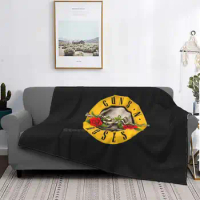 Guns N Gun Super Warm Soft Blankets Throw On Sofa / Bed / Travel And Roses Rose Radiohead