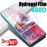 3PCS Screen Protector For Samsung S21 Ultra S20 Plus S21+ S20+ Water Gel Film Hydrogel S21Ultra S 21 Safety Film Soft Not Glass