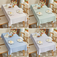 Internet Celebrity Lambskin Tablecloth Waterproof Oilproof Wash-Free Home Rectangular Dining Tablecl