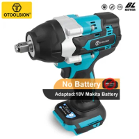 OTOOLSION 600N.M Brushless Electric Impact Wrench 1/2 Inch Cordless Cordless Wrench for Makita 18v Battery Cordless Power Tools