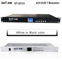 Satlink ST-6510 4 channels DVB-T modulator 1080P MPEG4 H.264 1 Frequency to 4 channels for terrestrial digital tv av to dvb-t rf