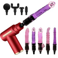 Portable Fascial Massage Gun Sex Machines For Woman Automatic Dildo Vibrator Female Masturbator Enhance Pleasure Sex Toys Adult