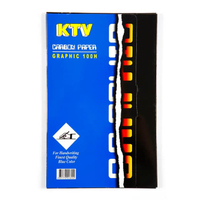 กระดาษคาร์บอน 21x33ซม. น้ำเงิน (100แผ่น) KTV Graphic