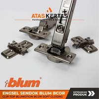 Anti Karat Engsel Sendok BLUM Slow Motion - Engsel Lemari Kitchen Set Soft Close Lurus