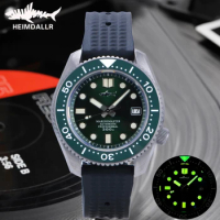 HEIMDALLR Titanium NH35 Automatic Men's Watch Mechanical C3 Luminous Dial Sapphire Diver Watch 300M Mechanic Wristwatch HMTE-11