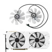2PcsSet GALAX RTX2080 GPU Cooler Graphics Card Fans For GALAX KFA2 RTX 2070 2080 SUPER 8GB EX White Video Cooling Replace Fan