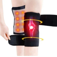 2PCS Self Heating Knee Braces Sleeve Tourmaline Knee Support Far Infrared Keep Warm Knee Pads Magnetic Therapy Knee Leg Warmer