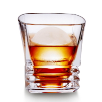 創意無鉛玻璃威士忌杯彈簧形水杯牛奶果汁杯烈酒洋酒飲料杯啤酒杯