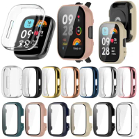 PC Watch Case For Redmi Watch 3 Lite SmartWatch Full Screen Protector Shell For Redmi Watch 3 Youth Tempered Film Cover