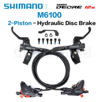 SHIMANO DEORE M6100 2 piston M6120 4 Piston Brake MTB Mountain Bikes Hydraulic Disc Brake MTB BR BL-M6100 DEORE Brake