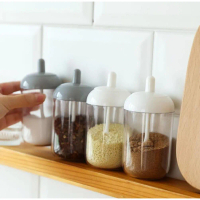 Alat wadah botol tempat bumbu dapur rempah makanan gula plastik sendok