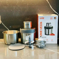 ́  Máy xay thịt UNIE UE 226 , có 2 cối: xay thịt, bóc tỏi, làm chà  bông, xay cua cũng kout.