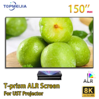 120 inch ALR Projector Screen for UST 16:9 T-prism Anti Light Wall Projector Screen With Fixed Frame