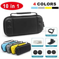 Bag for Nintend Switch Lite Mini 10 In 1 Kits EVA Hard Carrying Storage Case Cover Nintendoswitch Console Switch Accessories