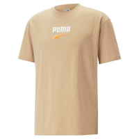 【滿額現折300】PUMA 短T 流行系列 DOWNTOWN 卡其 橘LOGO 短袖 T恤 男 53824889