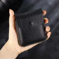 for Galaxy Z Flip4 Case Belt Clip Phone Bag Holster Genuine Leather Case For Samsung Galaxy Z Flip5 Cover Phone waist Bag