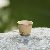 【暢陶】紫砂杯李建軍全手工品茗杯芝麻段泥茶杯 魚樂主人杯160cc