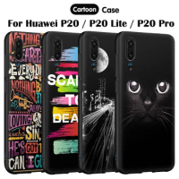 EiiMoo Soft Tpu For Huawei P20 Case Soft Silicon Case For Huawei P20 Pro Lite Cover 3D Phone Back Cover For Huawei P 20 Lite Pro