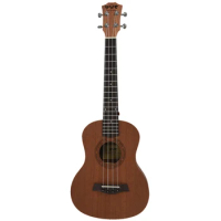 Bws Est &amp; 1988 26 Inch Mahogany Wood 18 Fret Tenor Ukulele Acoustic Cutaway Guitar Mahogany Wood Ukulele Hawaii 4 String Guitar