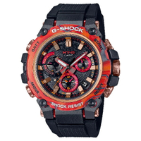 CASIO卡西歐 G-SHOCK  40周年太陽閃焰 藍芽連線太陽能 碳嵌錶圈 54.4mm MTG-B3000FR-1A｜樂天領券折300★全館特惠中★指定刷卡回饋10%