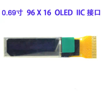 0.69 Inch OLED Display With 96X16 Resolution Blue Or White Backlight 14P IIC I2C Interface Eleaf Istick Rim C 75W TS100 TS08